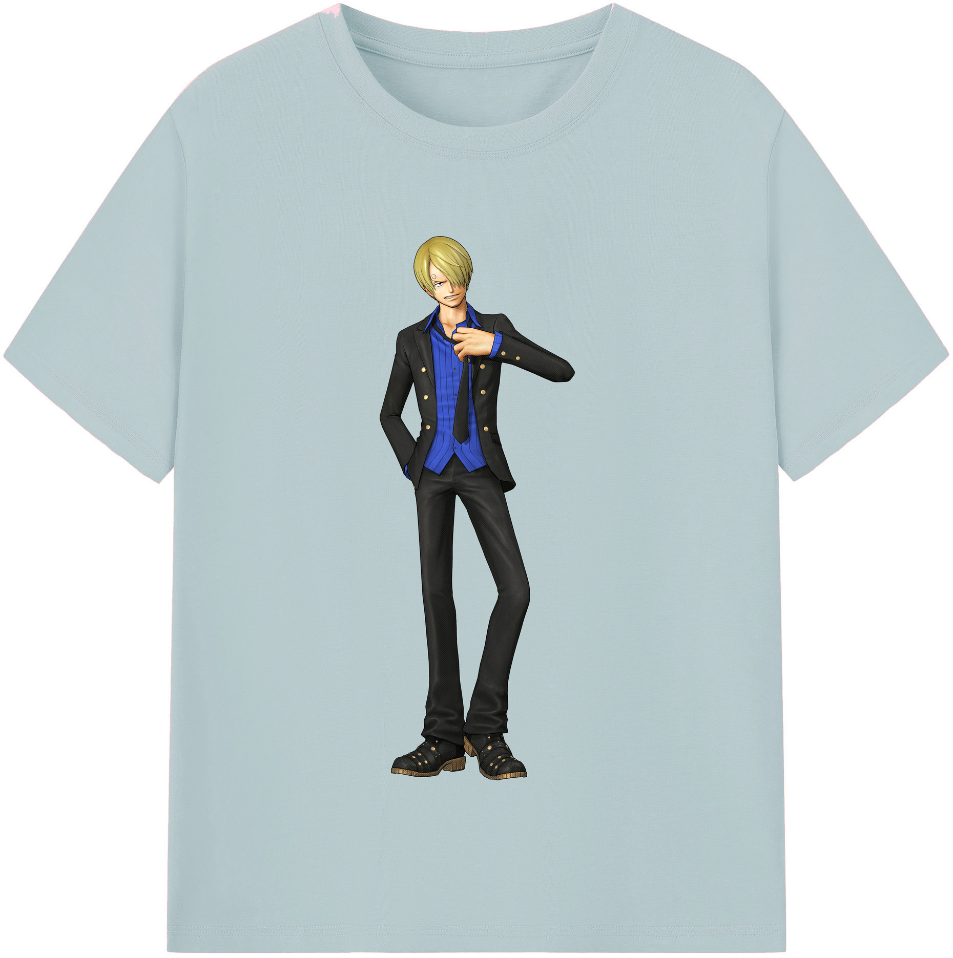 ワンピース サンジ ONE PIECE Sanji 綿100％半袖Tシャツ（フロントプリント）